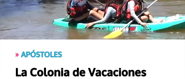 Fue sede de un encuentro nacional de kayakismo y canotaje en el Arroyo Chimiray