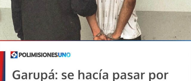 Garupá: se hacía pasar por cortador de pasto y fue detenido con un arma y un machete