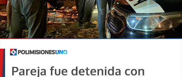 Pareja fue detenida con cocaína y dinero tras intentar huir de la Policía en Posadas