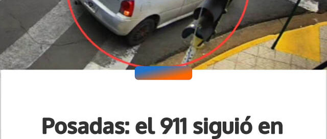 Posadas: el 911 siguió en tiempo real un vehículo robado y logró su detención