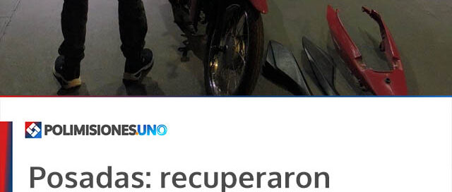 Posadas: recuperaron una motocicleta robada mediante cámaras lectoras de patentes